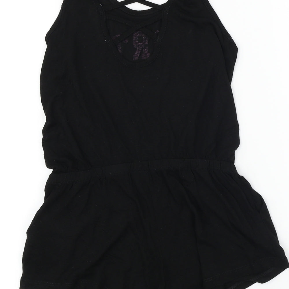 H&M  Girls Black   Jumpsuit One-Piece Size 8 Years