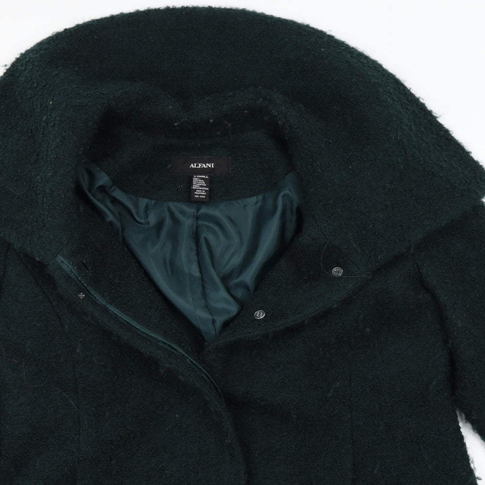 Alfani Womens Green   Jacket Coat Size XS