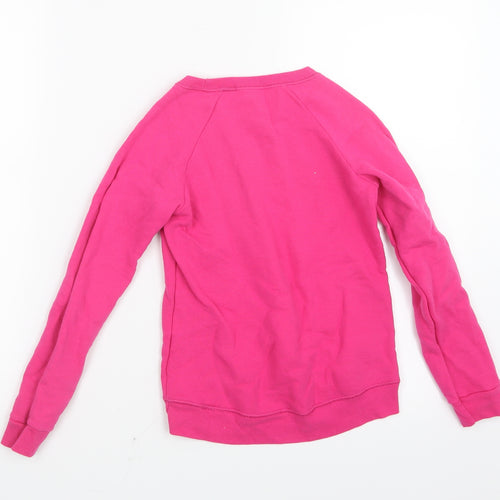 Hanes Girls Pink   Pullover Jumper Size 7-8 Years