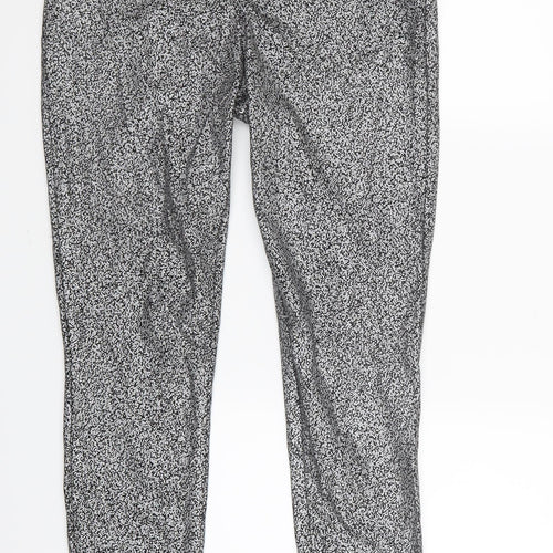 Faded Glory Womens Silver Geometric  Jegging Trousers Size 8 L29 in