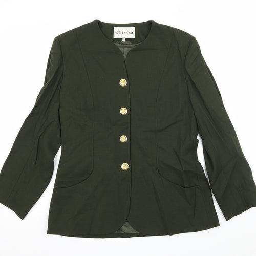 Gina Womens Green   Jacket  Size 12