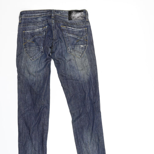 Edward Womens Blue  Denim Straight Jeans Size 26 in L28 in