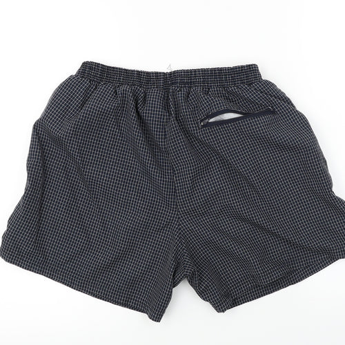 OCV Mens Grey Check  Bermuda Shorts Size L