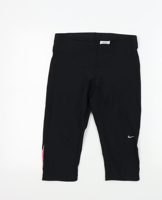 Nike Womens Black Colourblock  Jogger Leggings Size M L18 in - NIKE