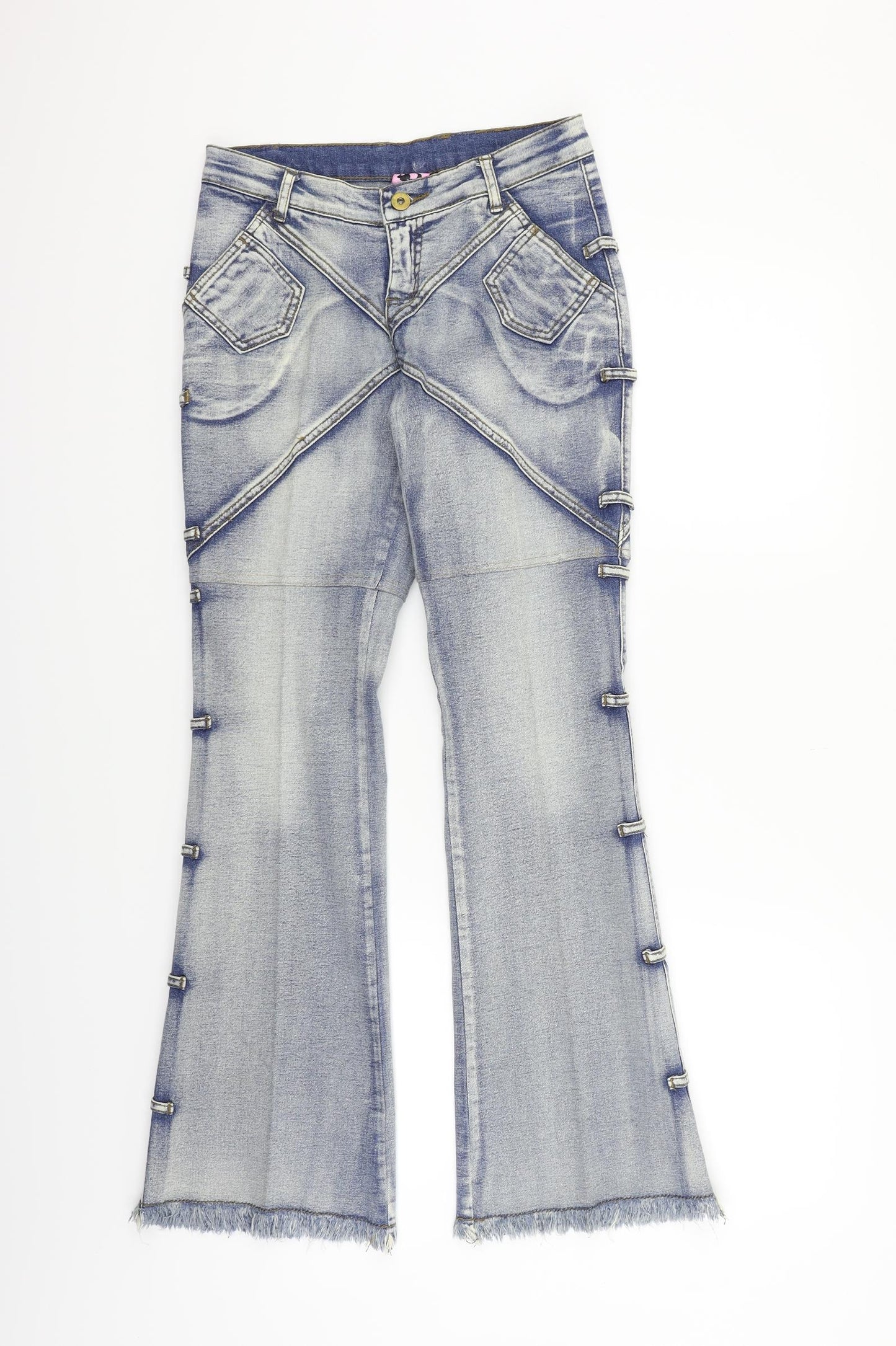 Sexy Lingerie & Fashion Womens Blue   Straight Jeans Size 26 in L29 in