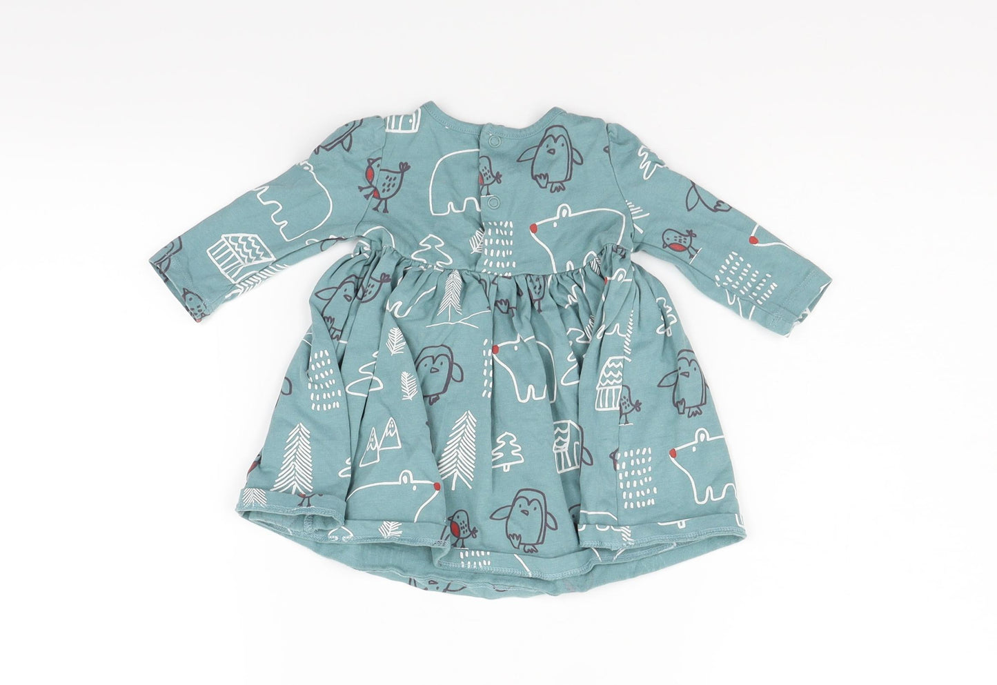 Marks and Spencer Girls Blue   Fit & Flare  Size 3-6 Months