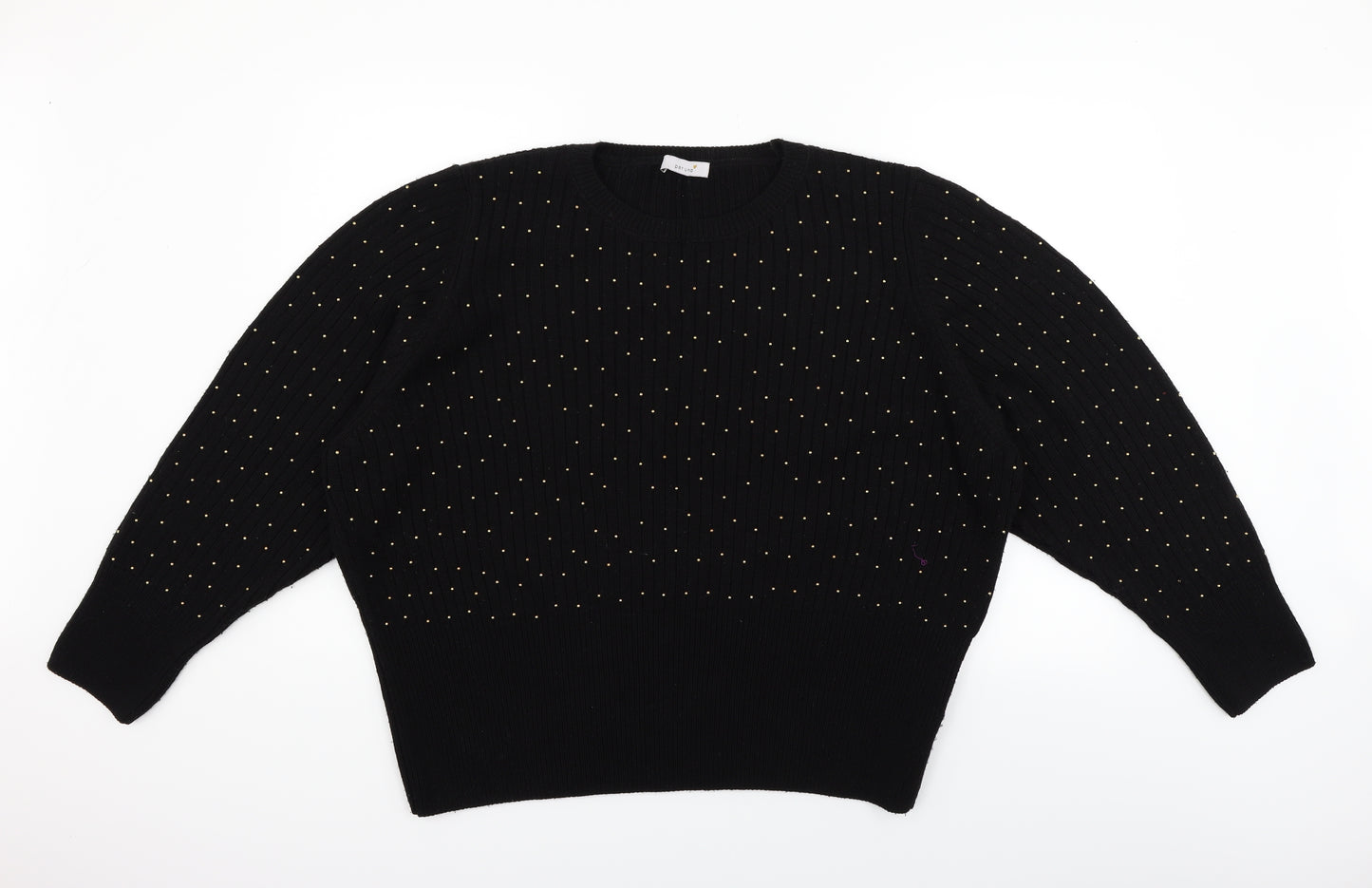 Per Una Womens Black   Pullover Jumper Size 22