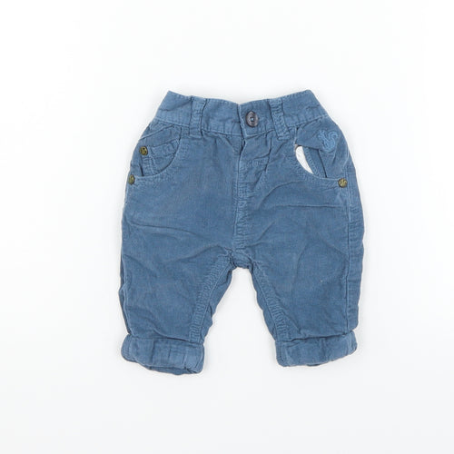 BHS Boys Blue   Cargo Jeans Size 0-3 Months