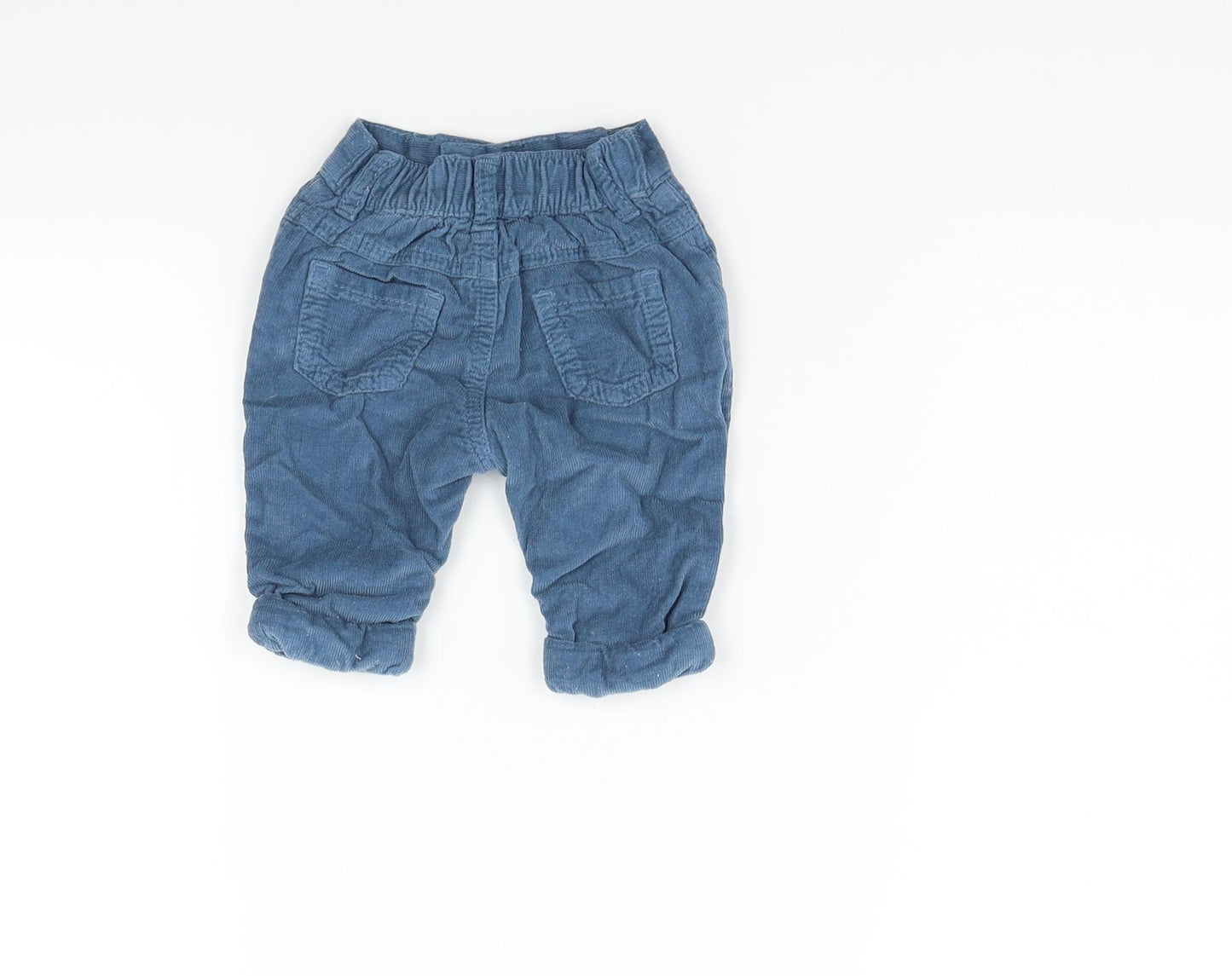 BHS Boys Blue   Cargo Jeans Size 0-3 Months