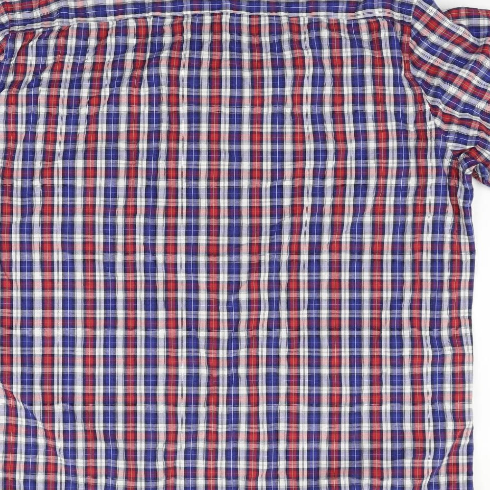 F&F Mens Blue Check   Button-Up Size 2XL