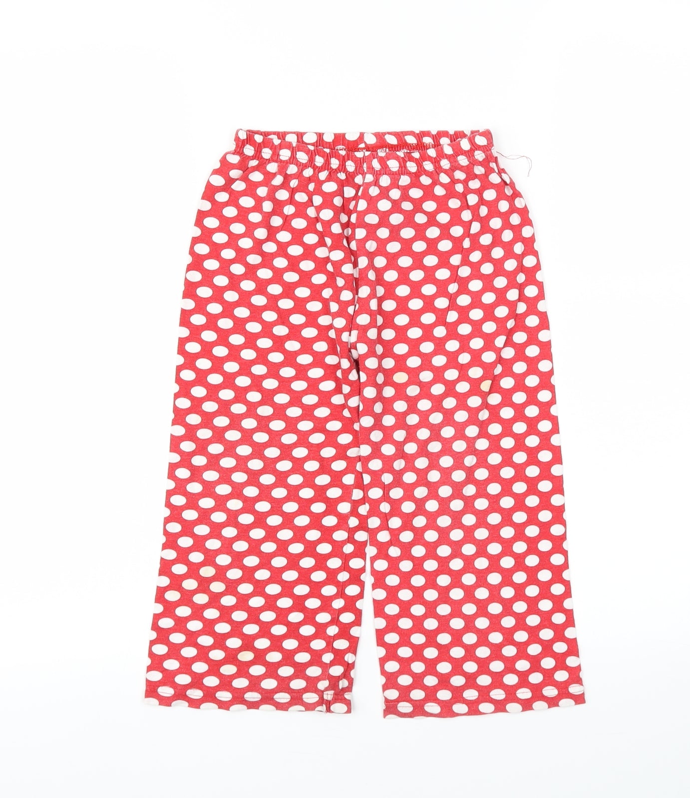 Disney Girls Red Polka Dot  Capri Trousers Size 3-4 Years