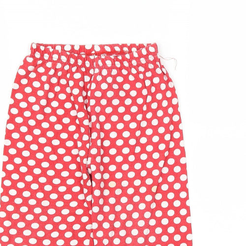 Disney Girls Red Polka Dot  Capri Trousers Size 3-4 Years