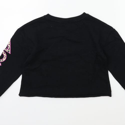 NEXT Girls Black   Pullover Sweatshirt Size 8 Years  - PLAYSTATION
