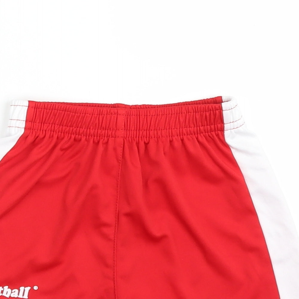 Preworn Boys Red   Bermuda Shorts Size 3 Years