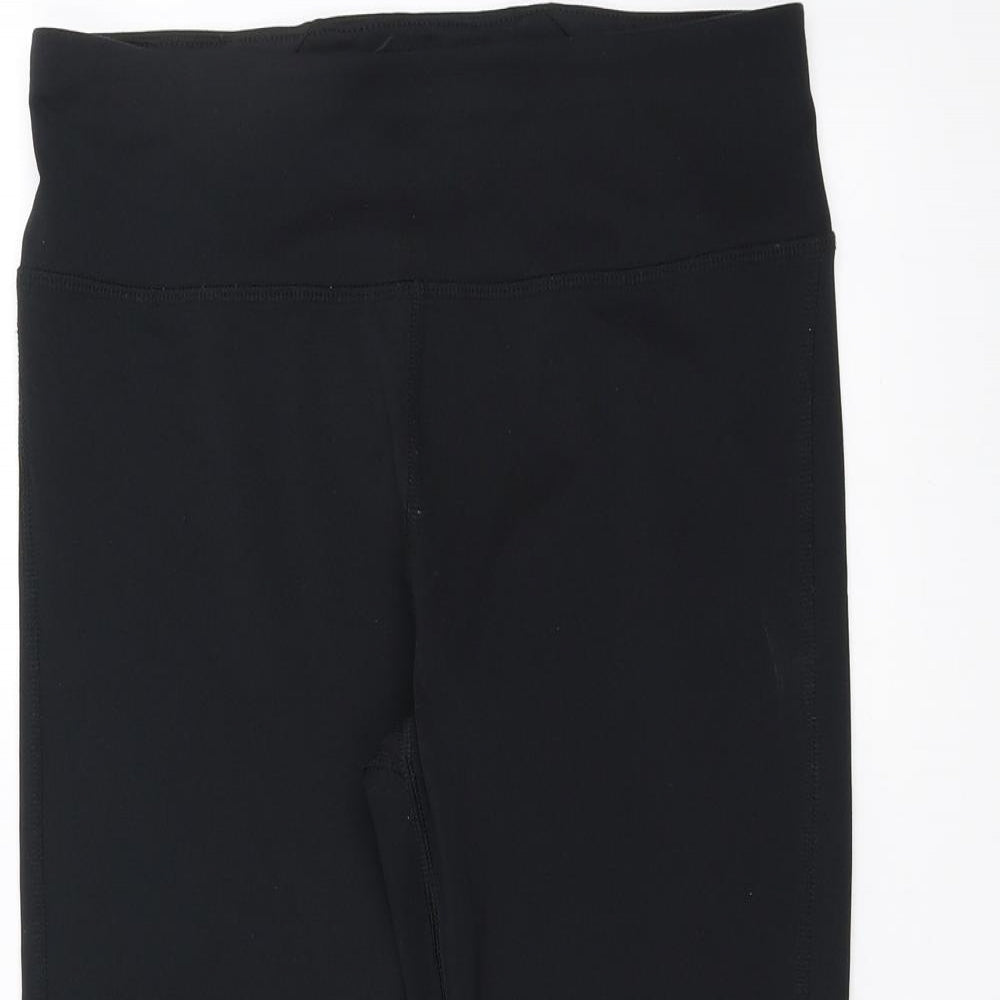 Marks and Spencer Womens Black   Cropped Leggings Size 10 L19 in