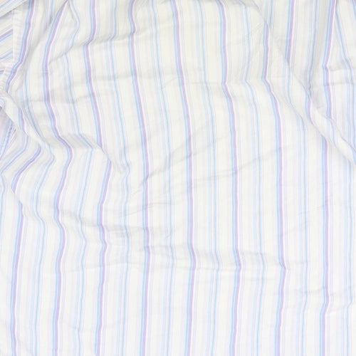 Gap Mens White Striped   Dress Shirt Size 16.5