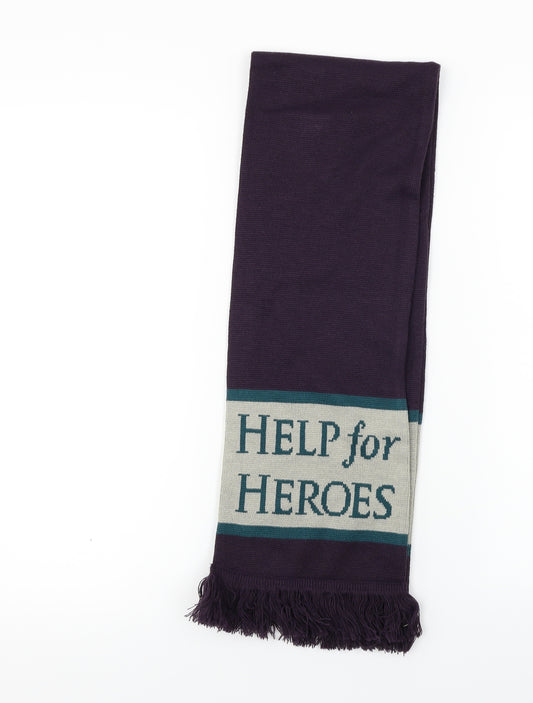 Help For Heroes  Mens Purple    Scarf One Size
