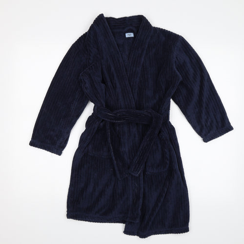 F&F Girls Blue Solid  Top Robe Size 7-8 Years