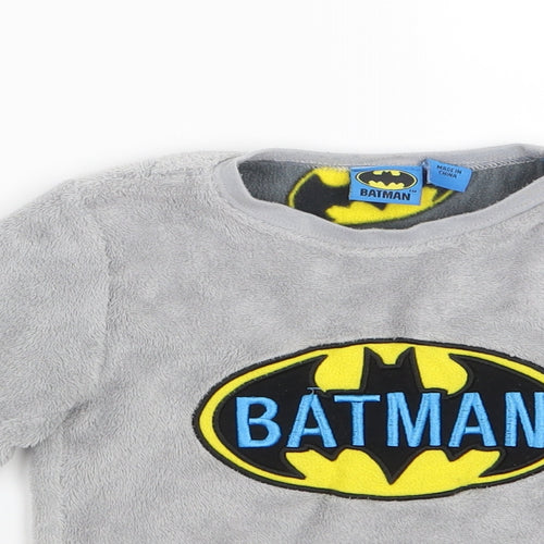Primark Boys Grey Geometric   Pyjama Top Size 3-4 Years  - Batman