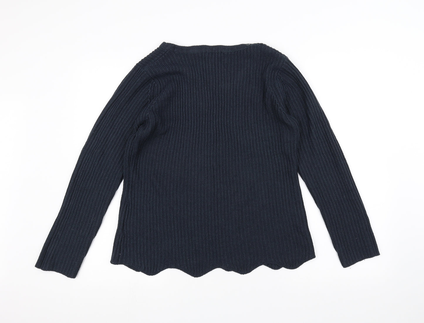 ANNE WEYBURN Womens Blue   Pullover Jumper Size 14