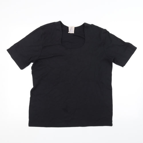 WEEKENDERS Womens Black   Basic T-Shirt Size L