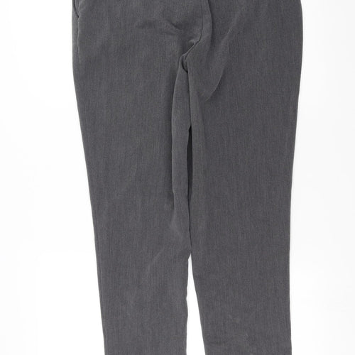 ANNE WEYBURN Womens Grey   Trousers  Size 14 L29 in