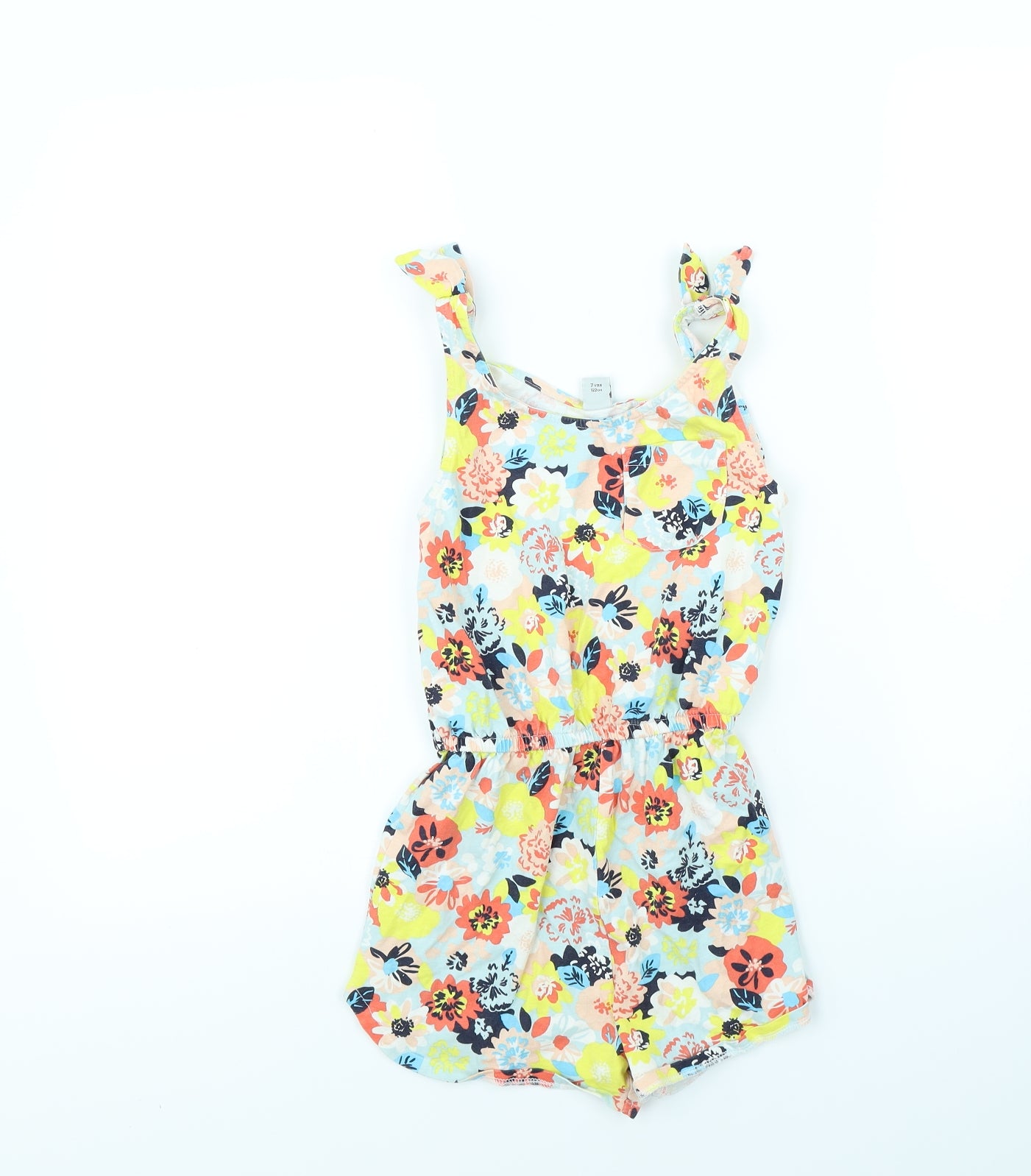 TU Girls Multicoloured Floral  Playsuit One-Piece Size 7 Years