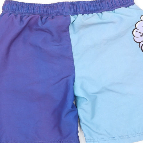 Angry Birds Boys Blue Geometric  Sweat Shorts Size 7-8 Years - Angry Birds