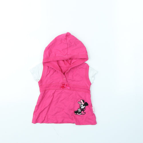 George Girls Pink   Pullover Jumper Size 3-6 Months  - Minnie mouse