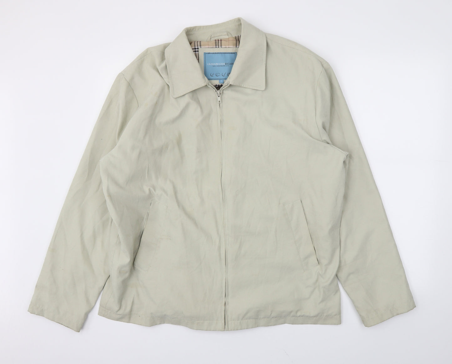 greenwoods Mens Beige   Jacket Coat Size L