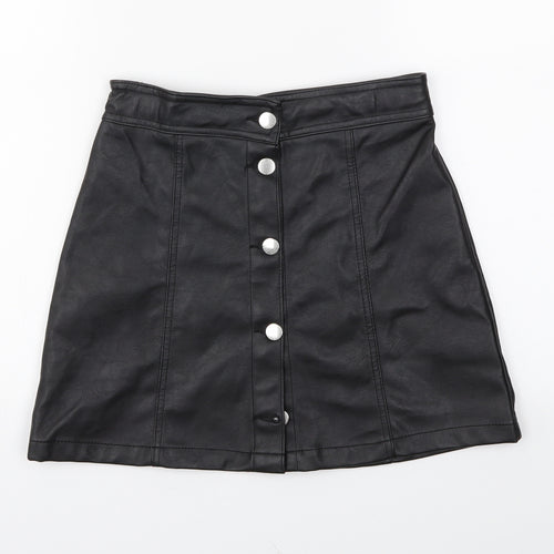 H&M Girls Black   Mini Skirt Size 11-12 Years