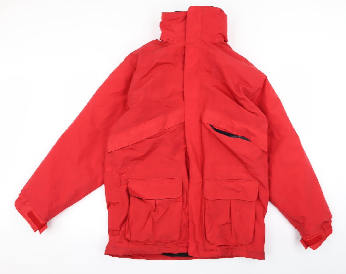 Preworn Mens Red   Overcoat Jacket Size L