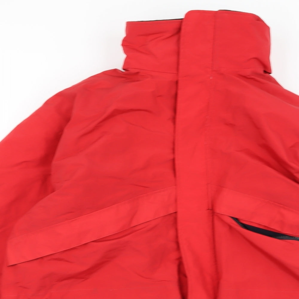 Preworn Mens Red   Overcoat Jacket Size L