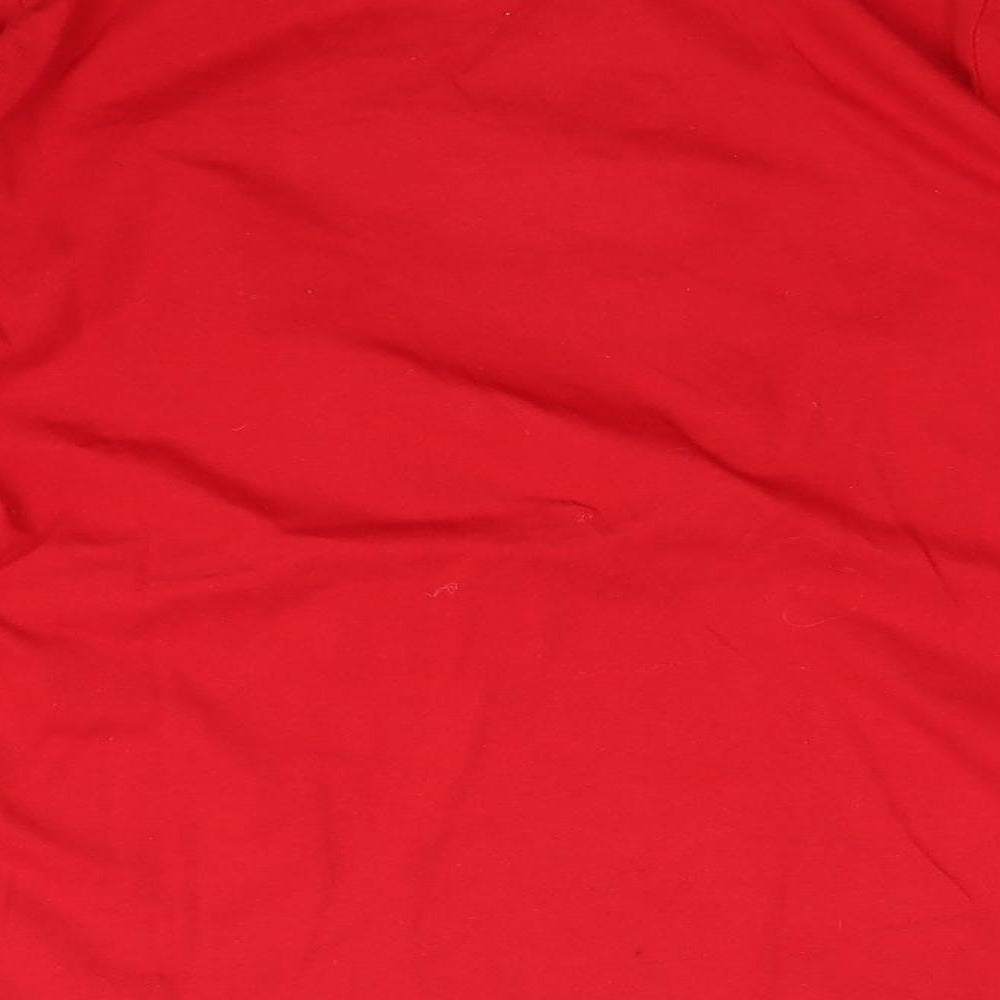 Primark Boys Red   Basic T-Shirt Size 10-11 Years  - CHRISTMAS