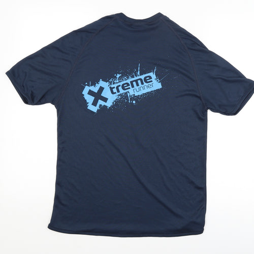 X Runner Mens Blue   Basic T-Shirt Size S