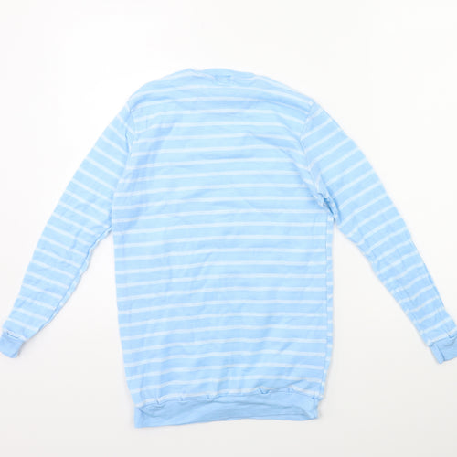 Rodeo Boys Blue Striped  Basic T-Shirt Size 8 Years