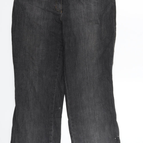 BRAX Womens Grey  Denim Bootcut Jeans Size 30 in L30 in