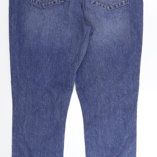 Piano Womens Blue  Denim Straight Jeans Size 34 in L31 in
