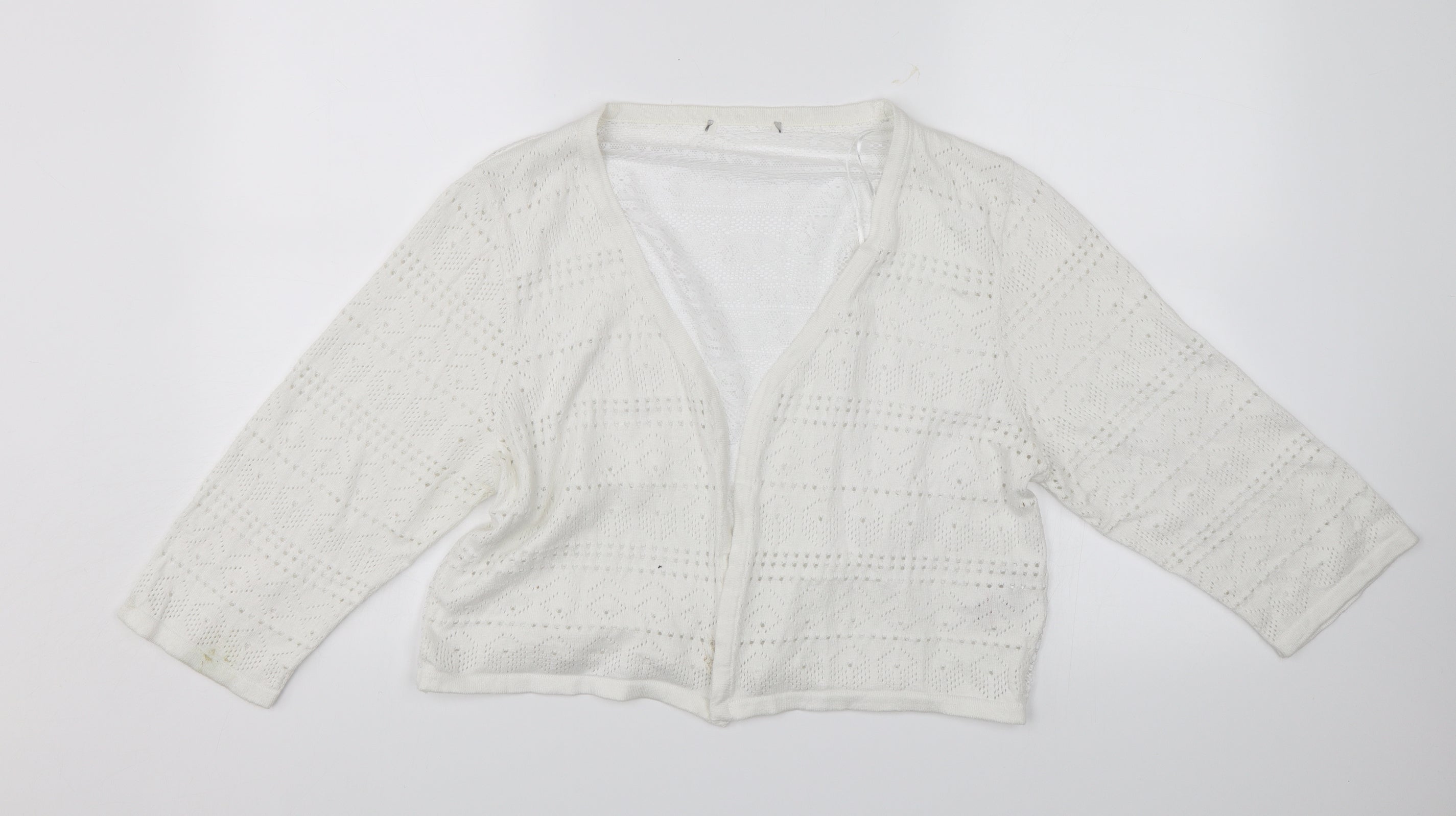 White cardigan 2024 size 22