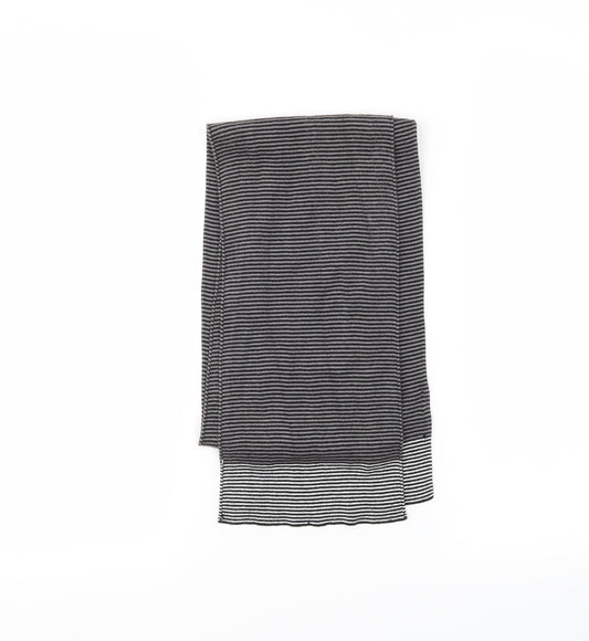 H&M Mens Grey Striped  Scarf  One Size