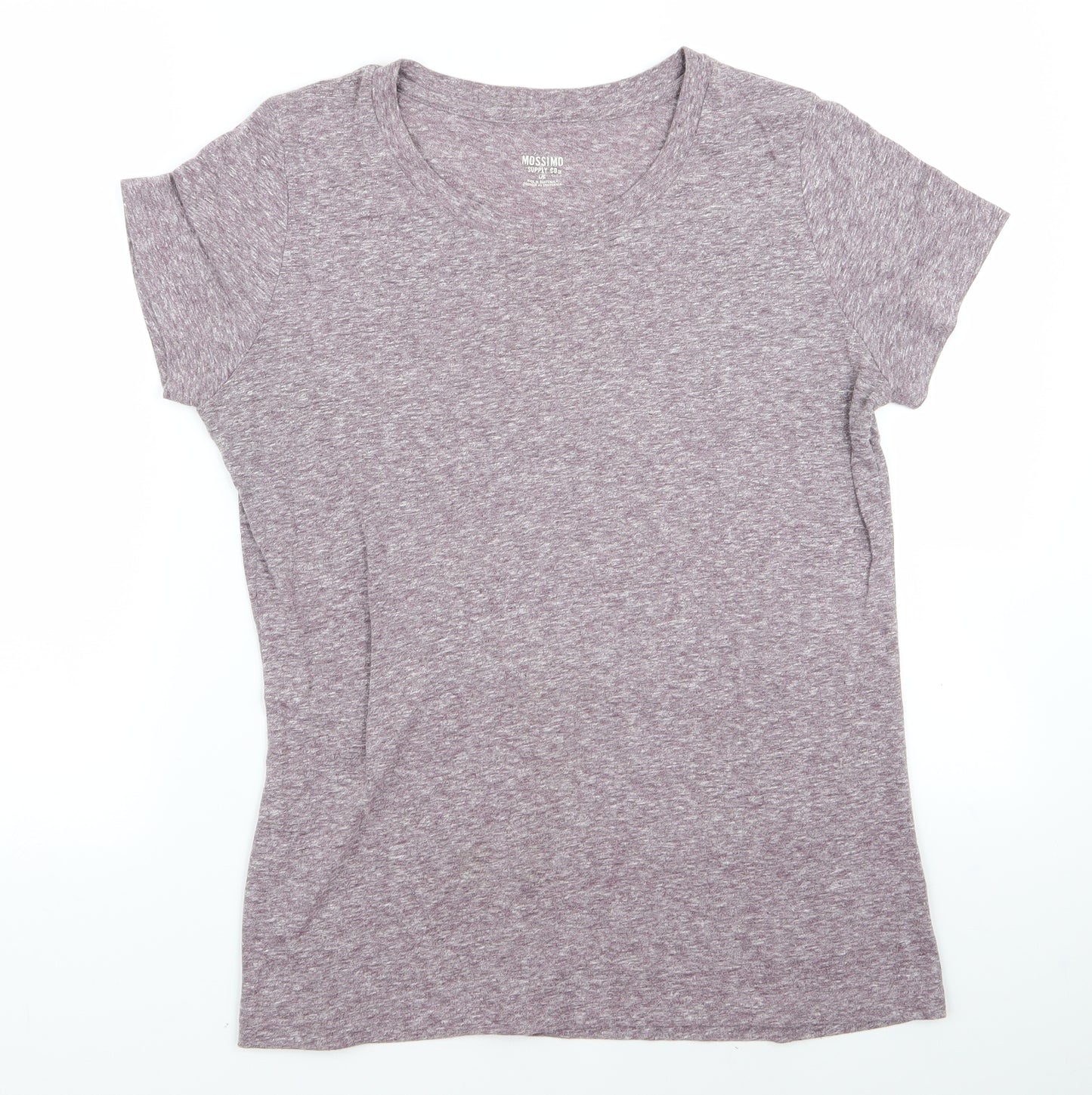 Mossimo Womens Purple   Basic T-Shirt Size L