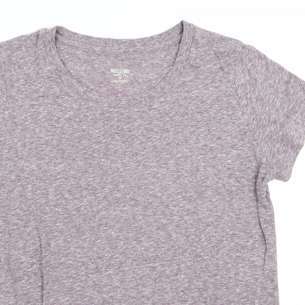 Mossimo Womens Purple   Basic T-Shirt Size L
