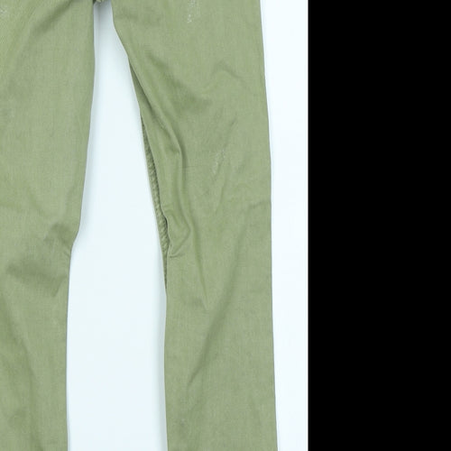 NEXT Boys Green  Denim Skinny Jeans Size 12 Years - Distressed