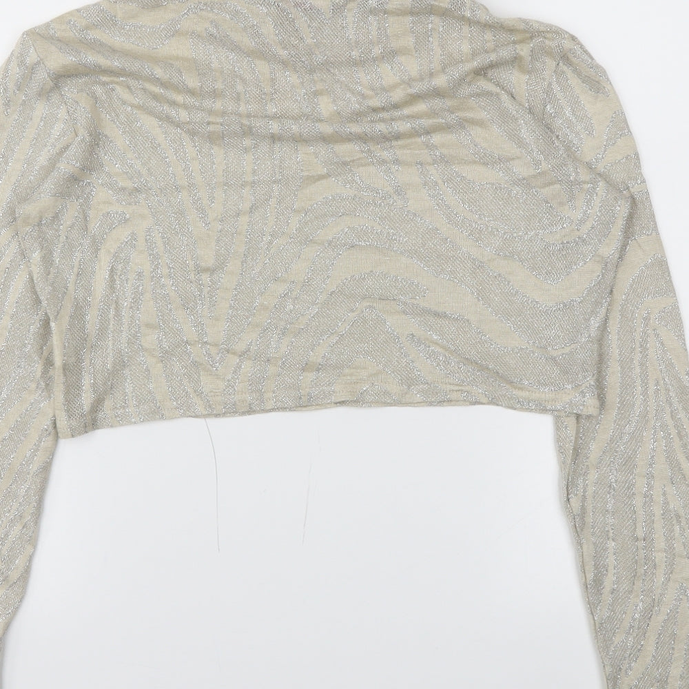 Evita Womens Gold   Basic T-Shirt Size 10