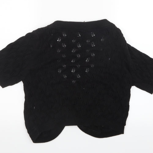 Estelle Womens Black  Knit Cardigan Jumper Size L