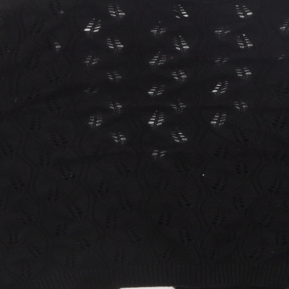 Estelle Womens Black  Knit Cardigan Jumper Size L