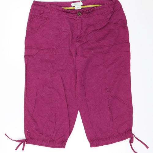 Merona Womens Purple   Cropped Trousers Size 12