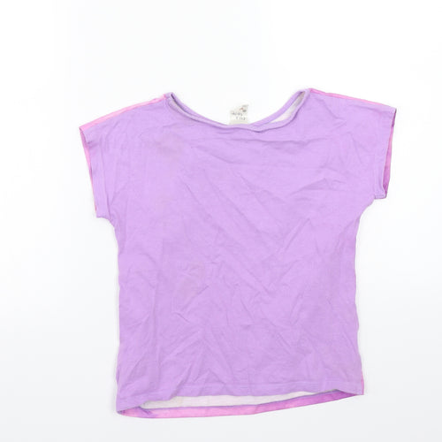 Emoji Girls Purple   Basic T-Shirt Size 7-8 Years