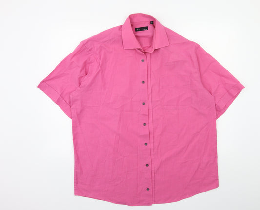 BHS Mens Pink    Dress Shirt Size 16