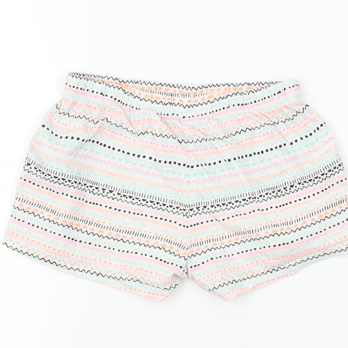 F&F Girls Grey Fair Isle   Sleep Shorts Size 8-9 Years  - elastic waist